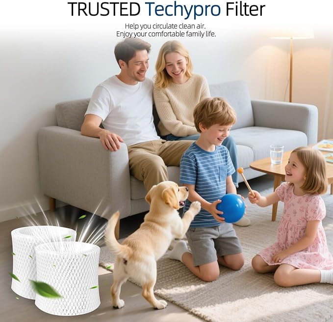 HC-888 Humidifier Replacement Wicks Filters: for Honeywell HC-888 Fits HCM890 HCM890C HCM890-20 HCM-890 HCM-890-C HCM-890-20 Duracraft DCM200 DH890C HCM890 DH888 DH890 Series 157855 D88-ID, 2-Pack