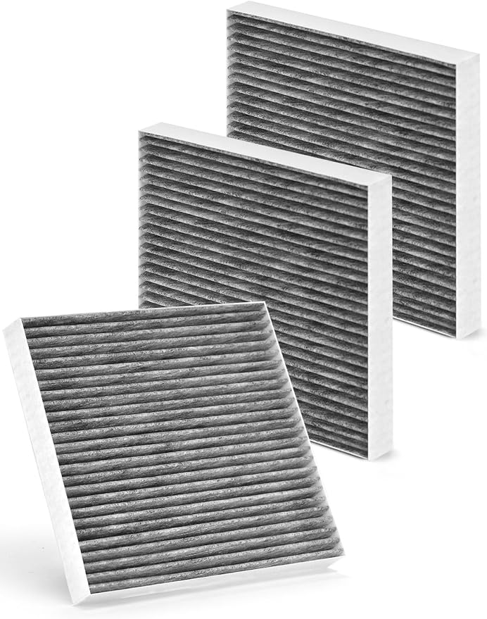 CF10134 Cabin Air Filter with Activated Carbon, Replacement for CP134 Honda & Acura Vehicles Civic CR-V Odyssey CSX ILX MDX RDX AT134, A/C Car Filter 3-Pack