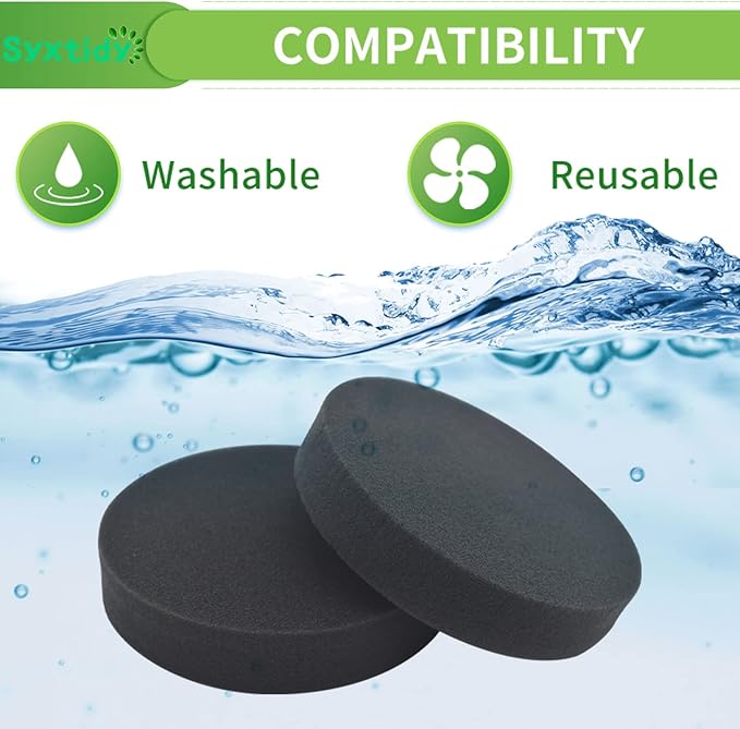 Vacuum Filter for Bissell, Filters Replacement for Bissell Powerforce Helix Bagless 2191, 2190, 2254, 2256, 1700, Part 1608225,5 Pack, Black