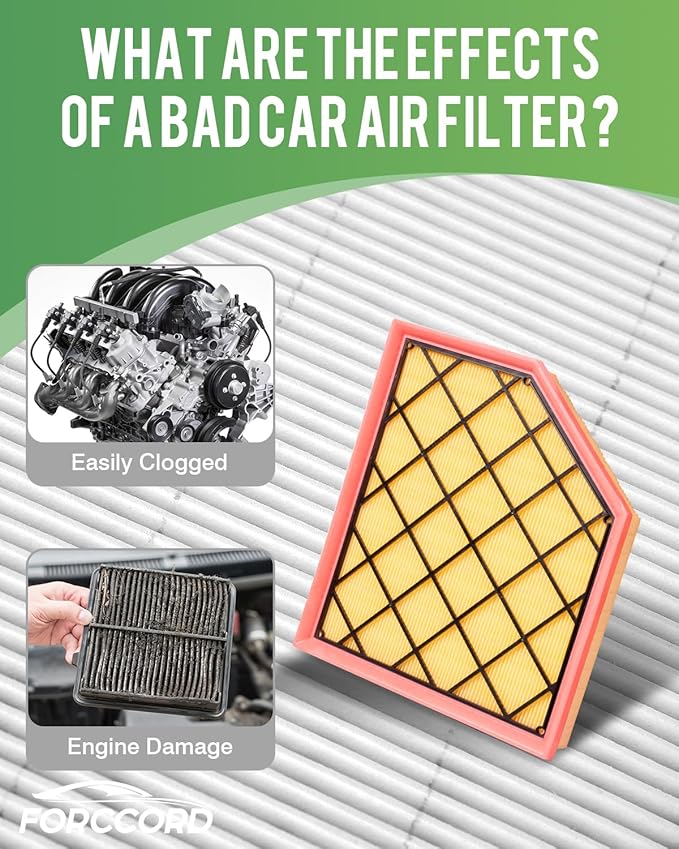 Cabin Air Filter and Engine Air Filter Fit for CADILLAC CT4 2.0L/2.7L(2026-2020), CT5 2.0L(2026-2020) Activated Carbon Cabin Filter Replacement CF11966 84498926