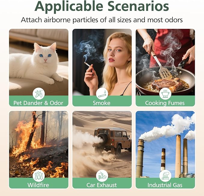 T356 Replacement Filter Compatible with Trucozie T356 Air Purifi-er, 3-IN-1 HEPA and High-Efficiency Activated Carbon Filter for Dust Pollen Pet Hair & Odors Smoke Wildfire, 4 Pack