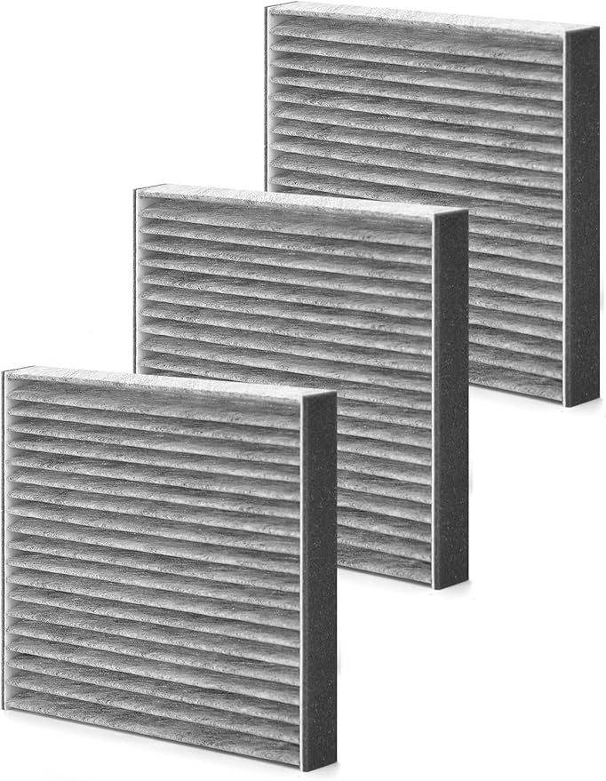 CF10285 Cabin Air Filter with Activated Carbon, Replacement for CP285 Toyota Lexus Scion Camry Corolla Tundra Highlander Prius, A/C Car Filter 3-Pack
