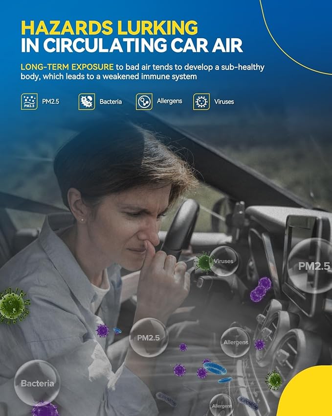 PHILTOP Cabin Air Filter, Replacement for CF10259 Range Rover Sport 2006-2013, LR4 2010-2016, LR3 2005-2009,Premium Cabin Filter with Activated Carbon Filter