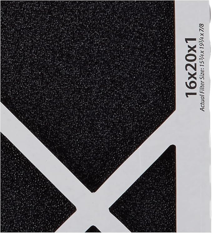 No Toil Castle, One-Year HVAC Furnace Filter, 16” x 20” x 1”, black