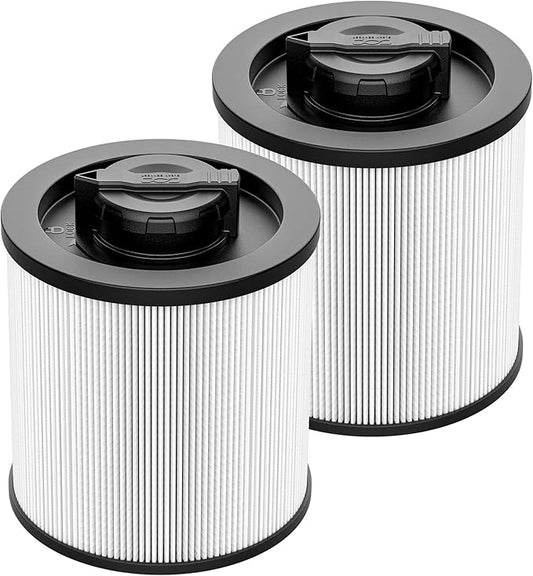 DXVC6910 Cartridge Filter Replacement Compatible with DeWalt DXV06P DXV09P DXV10P DXV10PL DXV10SA DXV12P DXV14P DXV16P Wet/Dry Vac Vacuum Cleaner (NOT fits for DXV06G/ DXV08S) 2 Pack