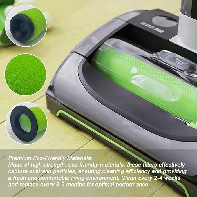 NKA 1611215 Vacuum Filter Replacement Compatible with Bissell AirRam Stick Vacuum Compare to Part # 1611215 for Models 1984 19844 1984B 1984C 2144 21448 19841 Pack of 4