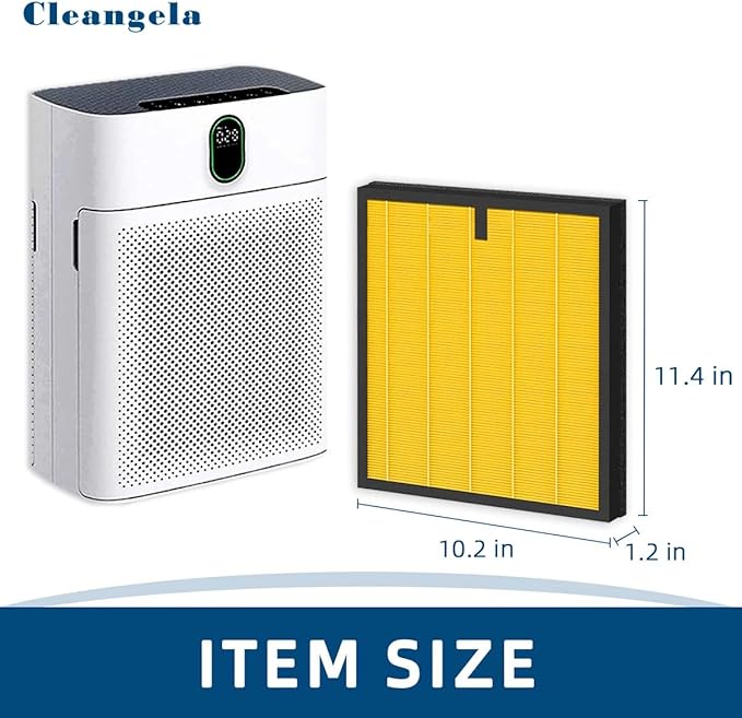 HY4866 Replacement Filter for MORENTO HY4866, YIOU M1 Air Purifier, WESTHEY HY4866 3-In-1 Filtration Activated Carbon Upgrade Pet Dander Version Genuine HY4866 Air Purifier Replacement Filter