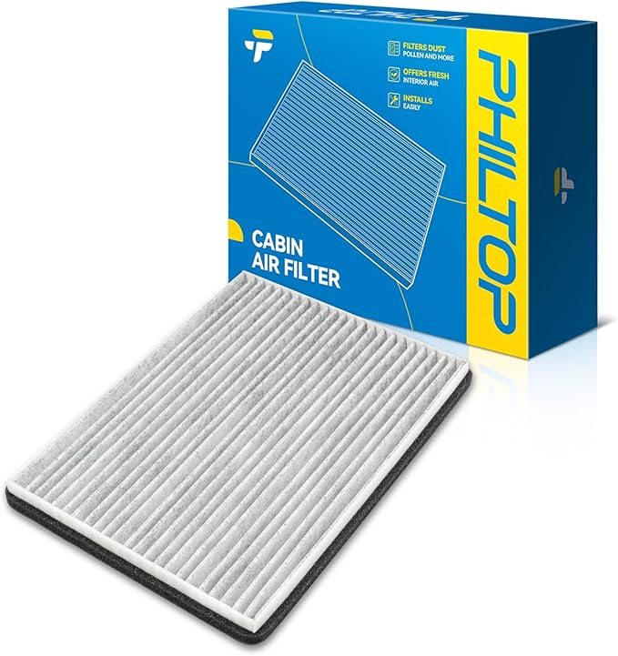 PHILTOP Cabin Air Filter, Replacement for CF10731 2006-2008 Grand Vitara 2.7L, 2009-2013 Grand Vitara 2.4L, 2009-2010 Grand Vitara 3.2L, Activated Carbon Filter Up Dust Pollen Odor
