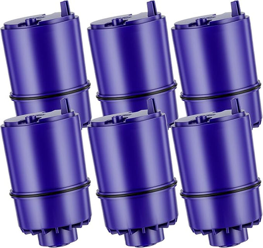 Faucet Water Filter Replacement for All PUR®, PUR®Plus Faucet Filtration Systems Compatible with NSF Certified Water Filter for Pur® RF-9999® and RF-3375, 6 Pack