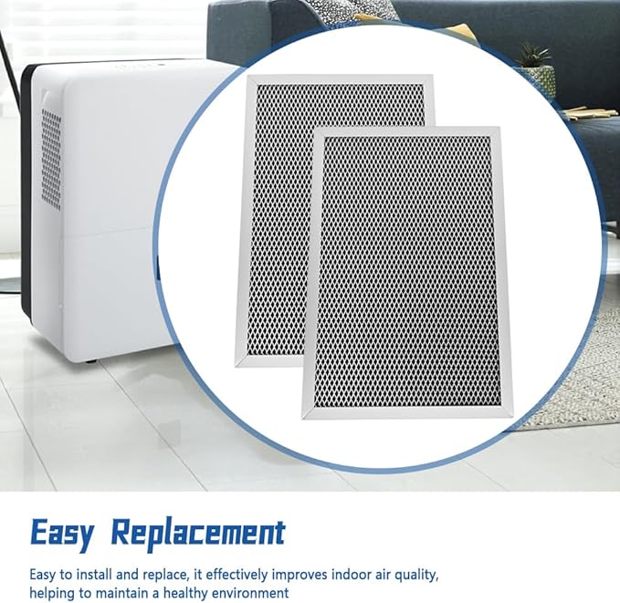 5695 Dehumidifier Filter 2PC 12x8x1 Fit for Aprilaire 1820 1820Z E070 E070KZ E070KZM E070N E070T E070Z Washable MERV 8 Replacement