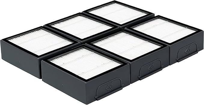 6-Pack Replacement HEPA Filter Compatible for iRobot Roomba, i,e,j Series:E5 E6 E7 i1 i2 i3 i4 i5 i6 i7 i8 J8 and All Plus Versions NOT for Combo J7 J9 10 Max
