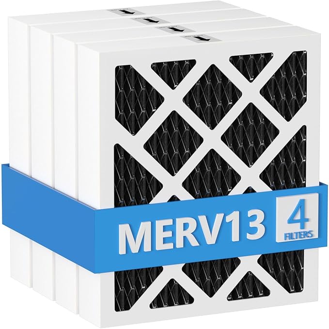 PN07126 MERV 13 Dehumidifier Carbon Filter Replacement Compatible with Sanidry Sedona Dehumidifier PN07126 Replacement Filter, 4 Pack Black
