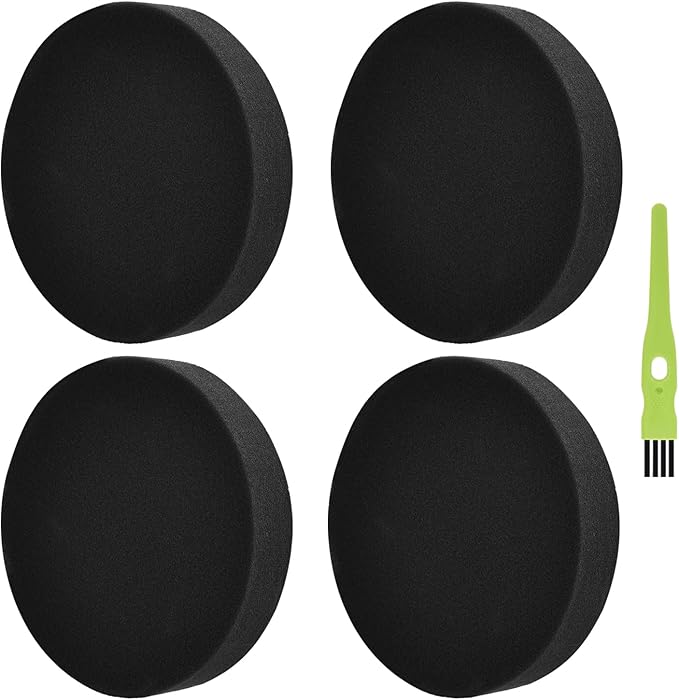 4 Pack 1608225 Filter Replace For Bissell Powerforce Helix Turbo 1701 1797 2190 2191 2190V Cleanview Swivel Rewind 2252 2254 3197A 3836 3837 3534 3536 Upright Vacuum, Compare to Part # 1640811