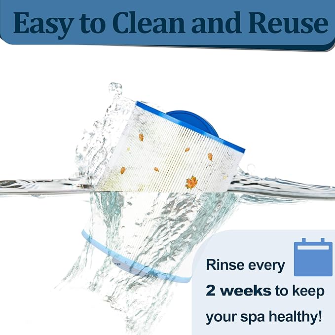 PAS50SV Hot Tub Filter Cartridge, Compatible with Artesian Spa Filter, Replaces for Unicel 6CH-502, Filbur FC-0311, PAS50SV-F2M, Baleen AK-90161, 50 sq.ft Spa Filter, 4 Pack