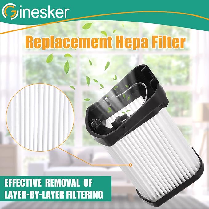 4 Pack Replacement Vacuum Filter for Shark WANDVAC POWER PET WV401BL WV401PK WV403BR WV410BL WV410GN WV410PR Cordless Handheld Vacuum, Fabric Filter Compare to Part # XFFWV400