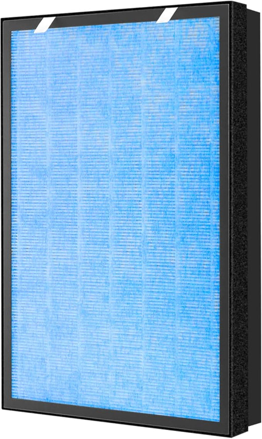 HSP002 True HEPA Filter Replacements for Air Purifier Filters HSP002,3 in 1 H13 True HEPA Filter with Activated Carbon Pre-Filter