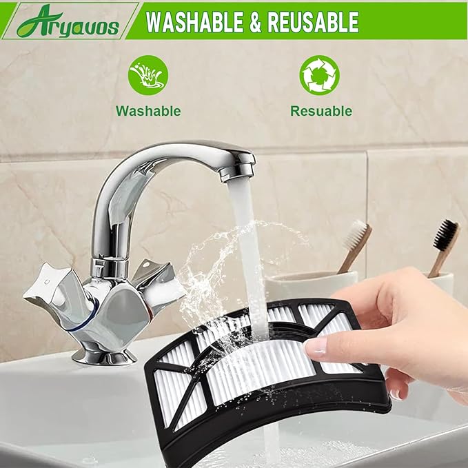 Filter Replacement for Bissell CleanView 2486, 2487, 2488, 2489, 24899, 2490, 2491, 2492, PowerClean 2494 Vacuum, Compare to Part # 1608225, 1604130, 1601972, 2 HEPA +2 Foam & Felt Filters