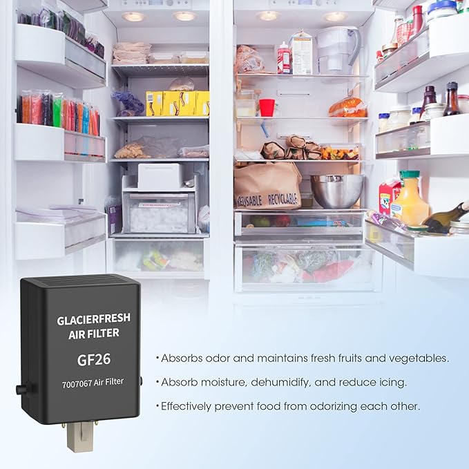 GLACIER FRESH Replacement for Sub-Zero Refrigerator Air Purification Cartridge 7042798, 7007076, 7007067 Air Filter (1 Pack)