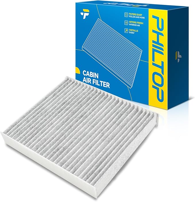 PHILTOP Cabin Air Filter, Replacement for CF10377, 2002-2007 Impreza, 2002-2005 Impreza, 2005-2006 9-2X, 2005 9-2X, Premium Cabin Filter with Activated Carbon Filter Up Dust Pollen Odor