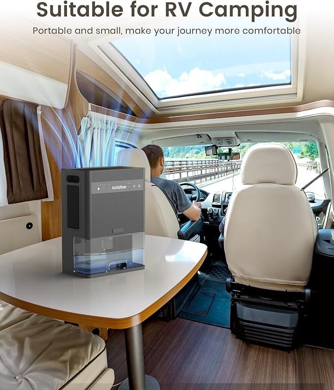 Dehumidifier for Bedroom, rv Dehumidifier for Inside Camper,95 OZ Water Tank,Garage