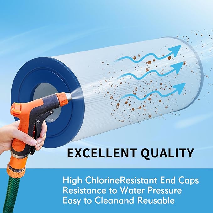 PAP150 Pool Filter Cartridge Replaces CC150,CCRP150,Ultral-C4,PP-C4,PP-C4-M,C-9415,R173216,59054300,Filbur FC-0687,160317,160355,160352，L x OD: 31 1/8" x10 1/16",150 sq. ft.(1 Pack)