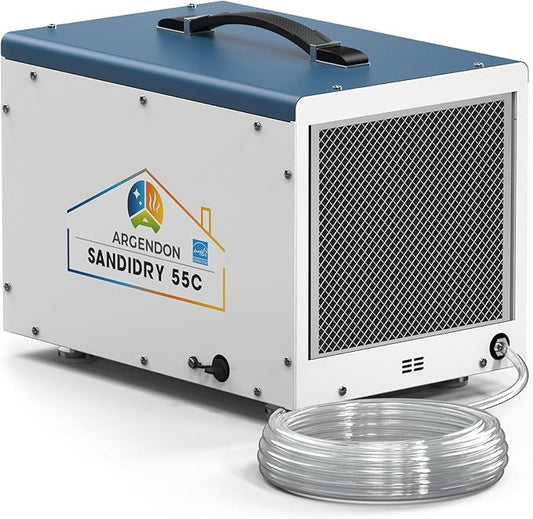 ARGENDON Commercial Dehumidifiers with Pump and Drain Hose for Crawlspace, Basement, 120 PPD Energy Star Crawl Space Dehumidifier for Large Spaces, Job Site, Auto Defrost, 5-Year Limited Warranty