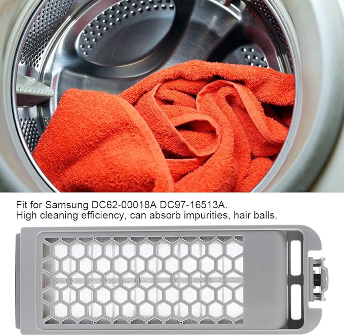 GLOGLOW Plastic Trap for Washing Machine, Household Washing Machine Filter Washing Machine Laundry Filter Box Replacement for DC62‑00018A DC97‑16513A