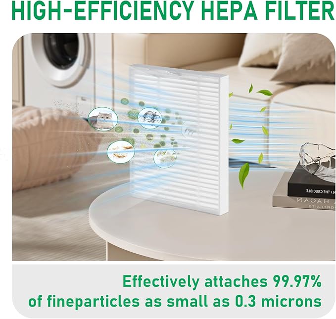 Y0140 Replacement Parts Pack for iRobot Roomba Combo Essential Series Q011, Y0110, Q0120, Y0140 Robot Vacuum Cleaner, 2 Roller Brush, 8 Hepa Filters, 4 Side Brushes, 1 Cleaning Brush (14 Pcs/Pack)