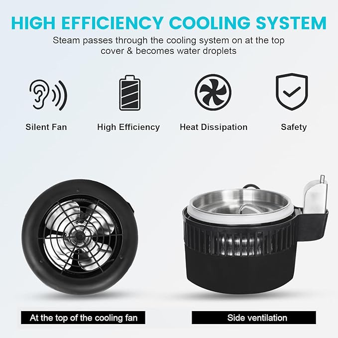 DC HOUSE Water Distiller 1 Gallon Distilled Water Machine, Stainless Steel Water Distillers for Home Countertop, 750W Distilled Water Maker Tabletop Distiller to Make Clean Water