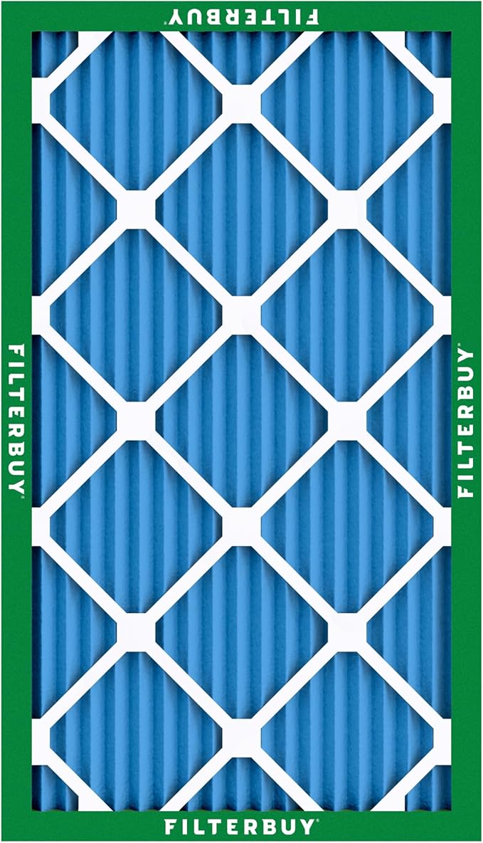 Filterbuy 8x24x1 Air Filter MERV 13 (MPR 1900) Health Defense Replacement (1-Pack), Electrostatic Pleated HVAC AC Furnace Filters, Made in USA (Actual Size: 8.00 x 24.00 x 0.75)