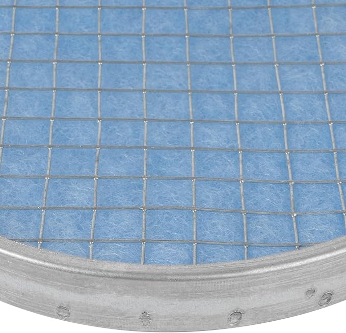 Vent Systems 8" Filter Replacement - Duct Filter - G4 Class Filtration Purifier System with Steel Mesh Screen - Air Vent Filters for Dust Collection/Air Purification - Rigid/Flexible Vent Hose