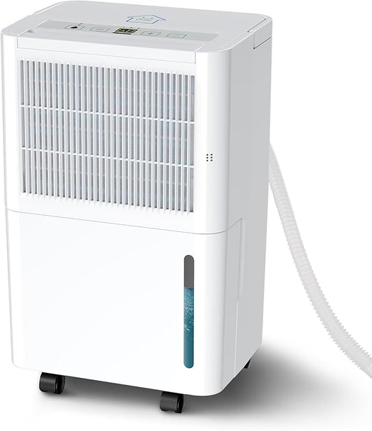 2,500 Sq.Ft Dehumidifier with Drain Hose, 30 Pints Dehumidifiers for Basement Bedroom Bathroom Large Room Home – Smart Humidity Control, 3 Modes, Dry Clothes, 24H-Timer, Auto Defrost