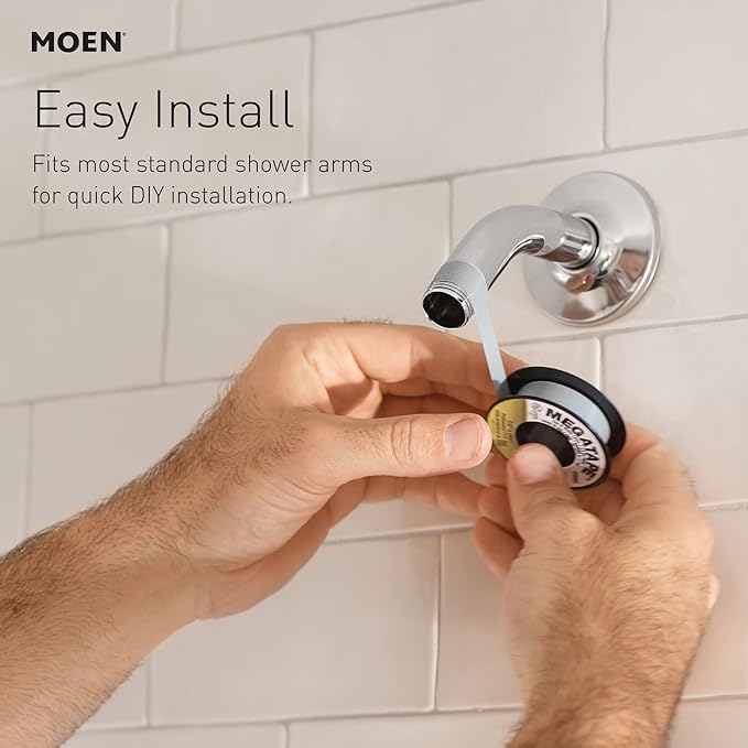 Moen Engage Magnetix Shower Head with Handheld Sprayer, 6 Handheld Shower Head Spray Functions, Spot Resist Brushed Nickel Finish, 26100EPSRN