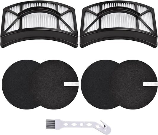 Filter Replacement for Bissell CleanView 2486, 2487, 2488, 2489, 24899, 2490, 2491, 2492, PowerClean 2494 Vacuum, Compare to Part # 1608225, 1604130, 1601972, 2 HEPA +2 Foam & Felt Filters