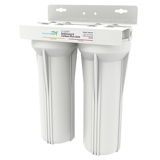 Aquatic Life Sediment Carbon Plus Water Filtration System, Particulate Chloramine Chlorine Reduction System