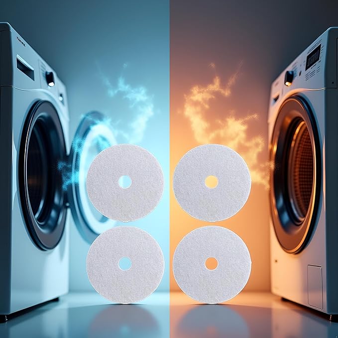 10 Pcs White Universal Cloth Dryer Exhaust Filter Portable Dryer Replacement Lint Filter Air Intake Paper Filters for Chef Dryer, Dryer Replacement Parts, Dryer Parts and Accessories (227 x 33 mm)