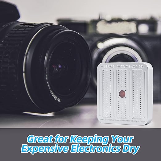 200 Gram 2 Pack Gun Safe Dehumidifier, Reusable Silica Gel Dehumidifier, Indicating Silica Gel Desiccant Canister (Orange to Green)