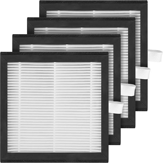4 Packs DH02 Replacement Air Filter Compatible with Tenergy Sorbi DH02 1000ml 2 in 1 Dehumidifier &Purifier, Afloia AQ8 Q8, Honati, Hysure Q7 Purifier