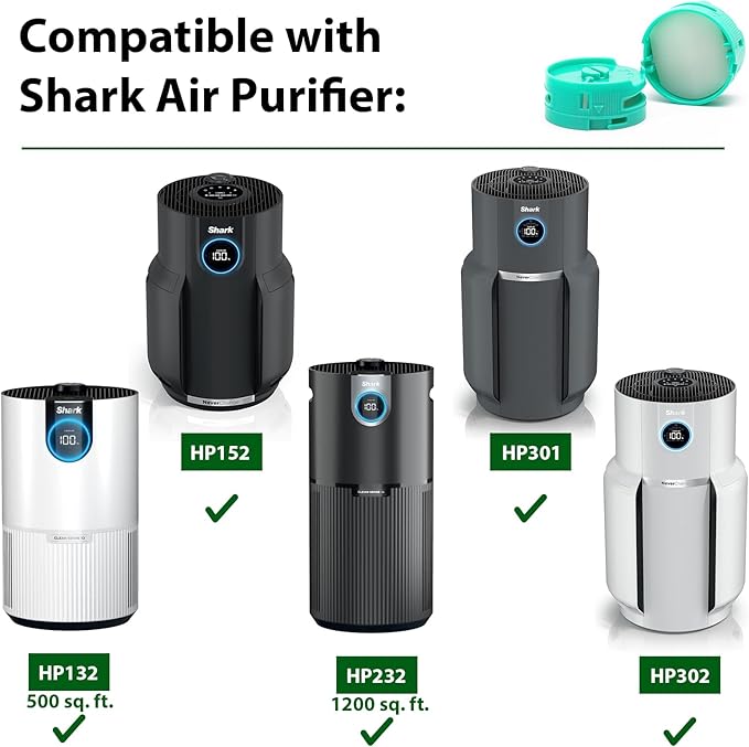 [8 Pack] Odor Neutralizer Technology Replacement Cartridges: Compatible with Shark Stratos AZ3000 AZ3002 HZ3000 HZ3002IZ862H IZ562H ZD550 Upright Vacuum Cleaner Part 1541FC3000 - Original