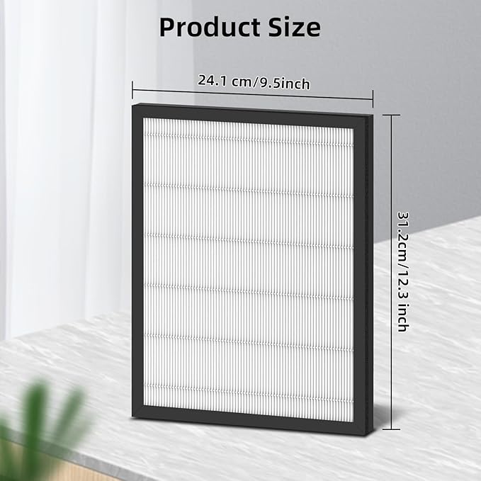 1 Pack HAP602 Replacement Filter Compatible with ECOSELF HAP602 & HAP602WF Air Purifier, 3-in-1 Filtration for Air Purifier, Activated Carbon Filter & Pre-filter