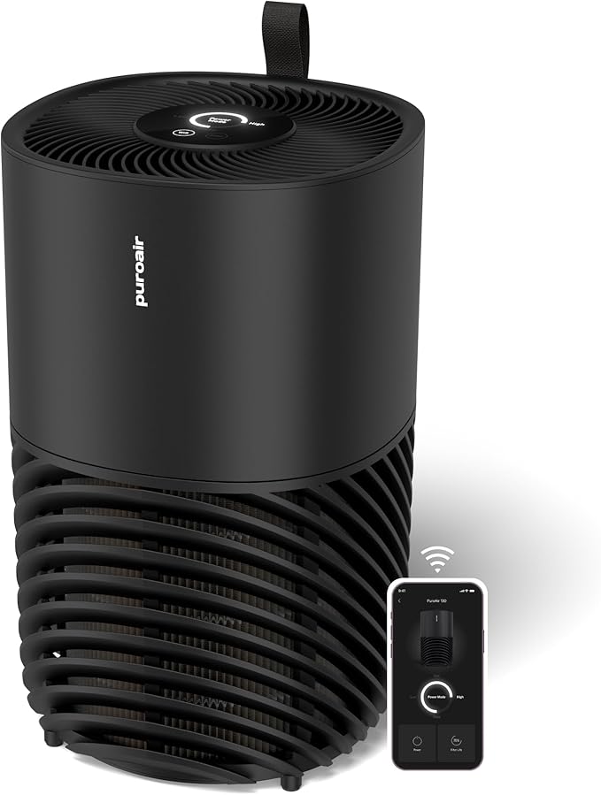 PuroAir 130i Air Purifier for Home Large Rooms - Covers Up To 600 Sq Ft - Filters Up To 99.9% of Pollutants, Smoke, Pollen, Dust - Quiet Air Filter - Air Purifiers for Bedroom