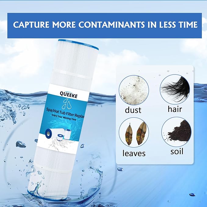 PAP150 Pool Filter Cartridge Replaces CC150,CCRP150,Ultral-C4,PP-C4,PP-C4-M,C-9415,R173216,59054300,Filbur FC-0687,160317,160355,160352，L x OD: 31 1/8" x10 1/16",150 sq. ft.(1 Pack)