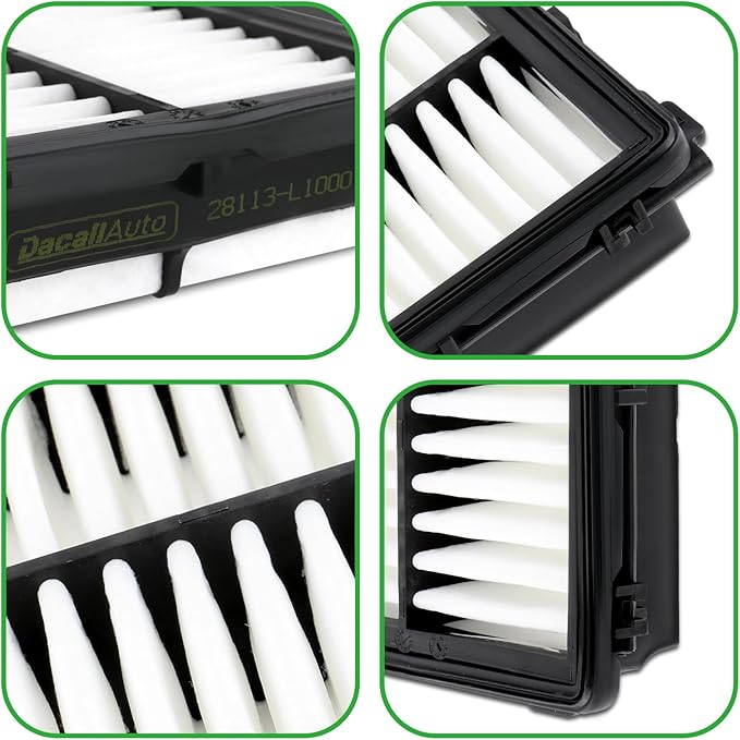 Engine & Cabin Air Filter Set for Hyundai Santa(2021-2025), Sonata(2020-2025), Tucson(2022-2025), Sport-age(2023-2024), K5(2021-2025), Sorento(2021-2025); Replace 28113-L1000, 97133-L1000