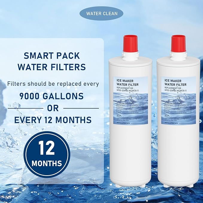 HF20-S HF20-MS HF25-S Water Filter Replacement Compatible with 3M High Flow Series Cartridge HF20-S, 5615103/HF20-MS, 5615109/HF25-S,5615203, Water Filtration System 3-Packs