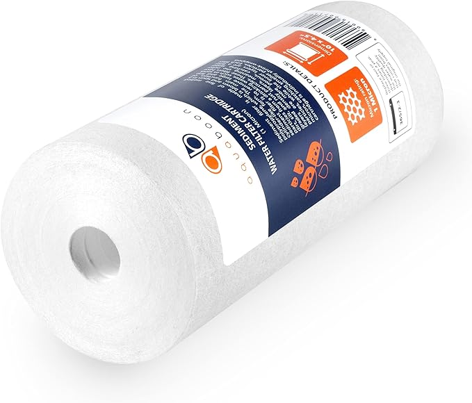 Aquaboon Whole House 1 Micron Water Filter 10 x 4.5 Against Sediment Water Filter Cartridge Replacement Compatible with DGD-5005, AP810, 4-Pack