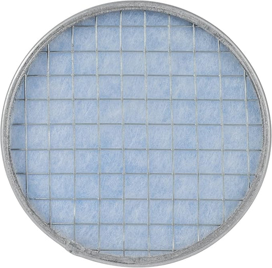Vent Systems 6" Filter Replacement - Duct Filter - G4 Class Filtration Purifier System with Steel Mesh Screen - Air Vent Filters for Dust Collection/Air Purification - Rigid/Flexible Vent Hose
