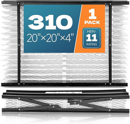 1-Pack 310 Filter Replacement Compatible with AprilAire 310 Whole House Air Purifiers Models 1310, 2310, 3310, or 4300, MERV 11 Furnace Filter Replacement, Size: 20x20x4