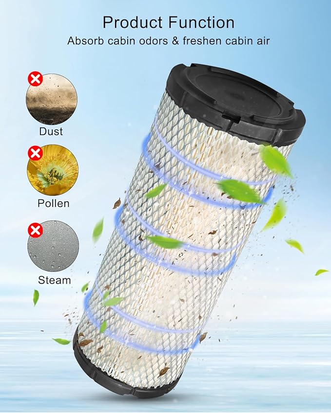 Filter Kit Fit For Kubota L2501 L2800 L3200 L3400 L3700SU L3800 HST Tractor, Air Filter, Oil Filter, Lube Filter, Fuel Filter, Hydraulic Oil Filter Kit Replaces HH164-32430 6A320-59930, 6 Pcs