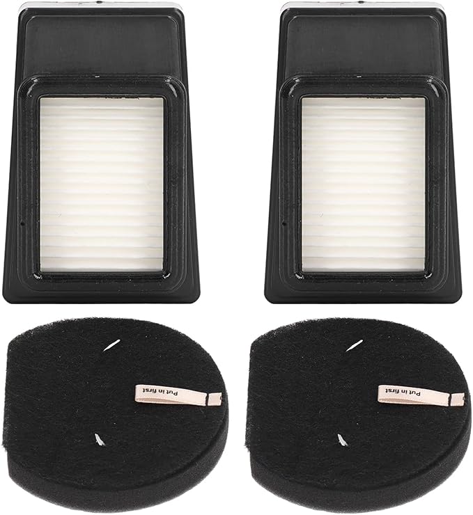 Vacuum Cleaner Filter Set for Bissell ICON Pet 2792, 1621427, 621616, 1621064 - 2 Sets - Cotton Filter - High Efficiency - Reusable - ABS Material