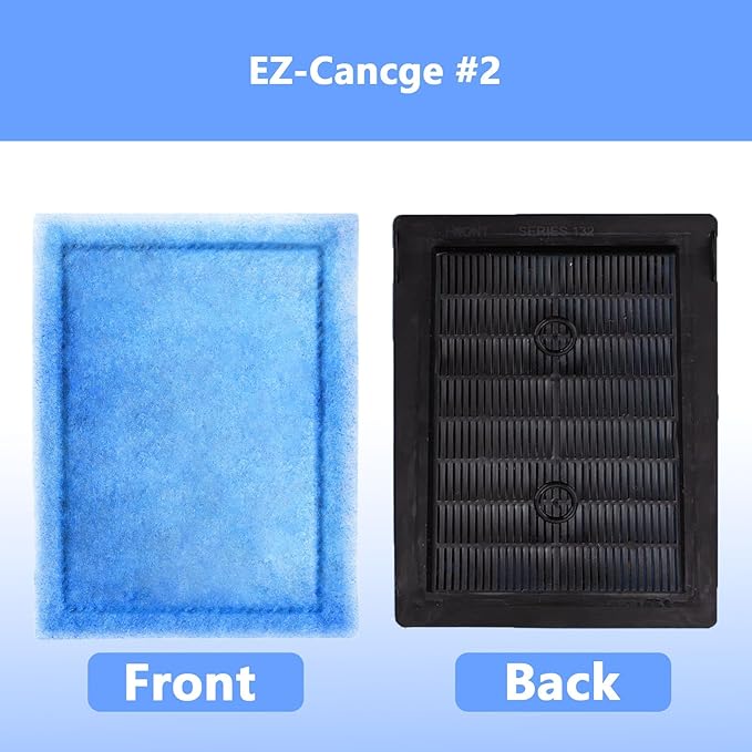 Aquarium Filter Cartridge,Compatible for Aqua-Tech 10-20 Power Filters, Replacement for AquaTech EZ-Change # 2(6 Pcs)